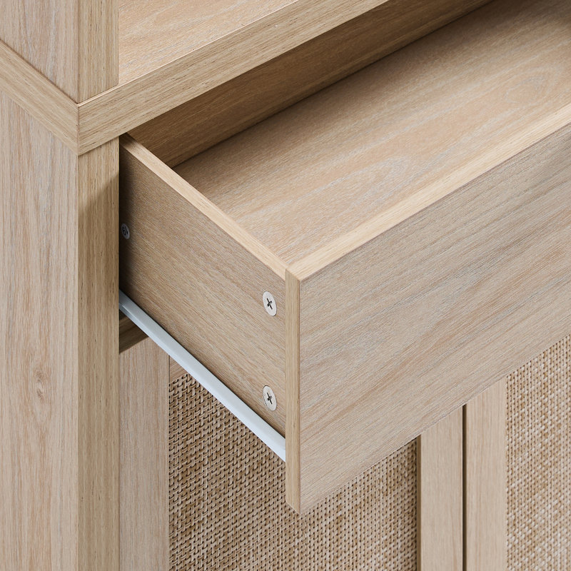  Dearbhaile 185cm H x 76cm W Bookcase, Light Natural Oak