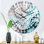 Maccoy - Horloge murale abstraite en marbre