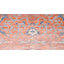 Tapis rouge brique à motif floral Alkire-601888664