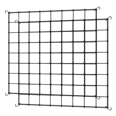 iPower Elastic Trellis Netting for 5x5ft, Heavy Duty Elastic Plant with Hooks, Flexible Hydroponics Support for Grow Tent, Gardening, Climbing Plants, 1 Pack,