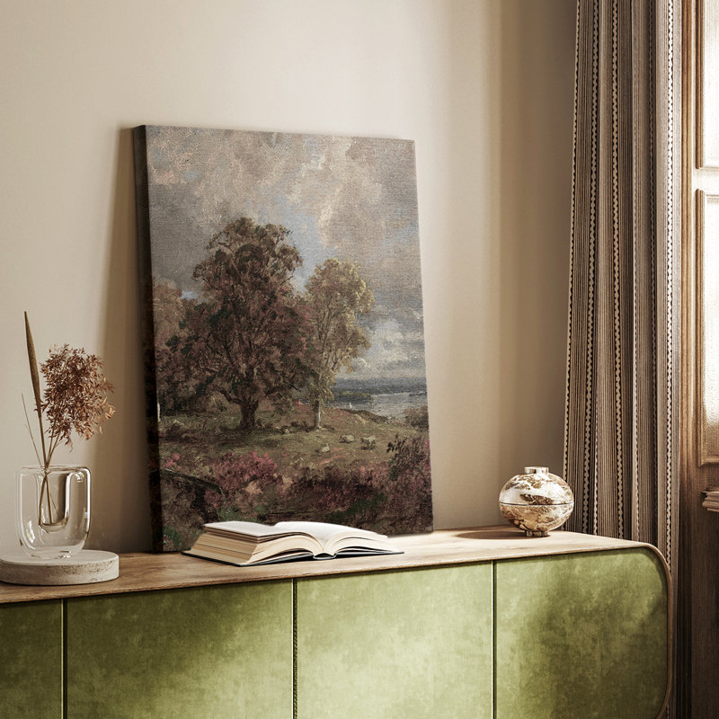 Paysage rétro L XXII - galerie Cavas sur mesure, H 48 po x l 32 po