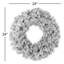 Couronne de sapin enneigé 24 po