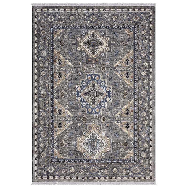 Tapis gris United Weavers Carllene Magi, Rectangle 12 pi 6 po x 15 pi