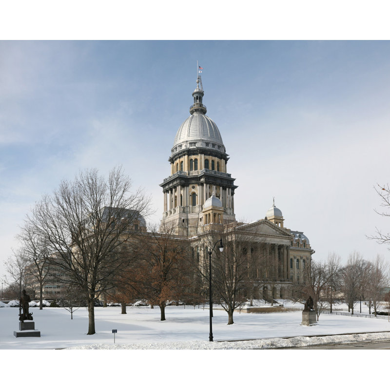 Capitole de l'Illinois State, H 14 po x l 18 po