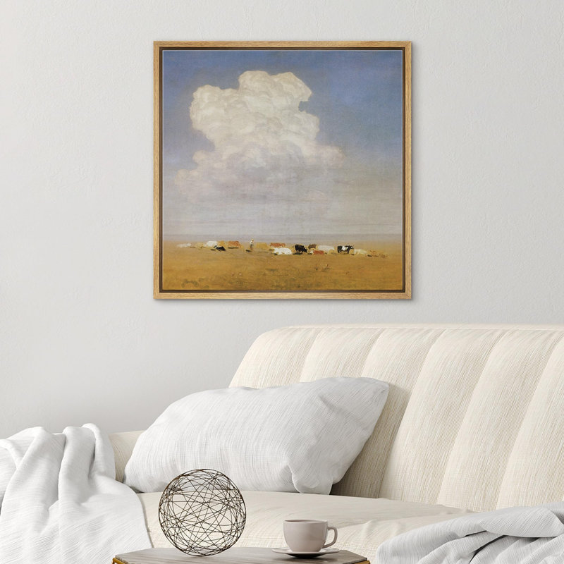 «Cloudy», reproduction sur toile, H 24 po x l 24 po, Naturel