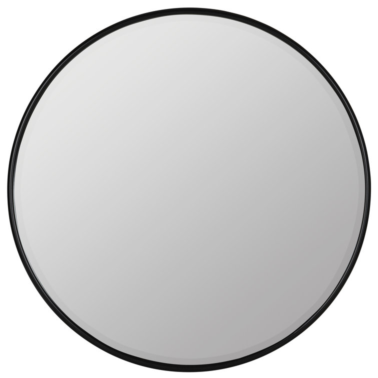 Bellport Round Metal Framed Wall Mounted Accent Mirror