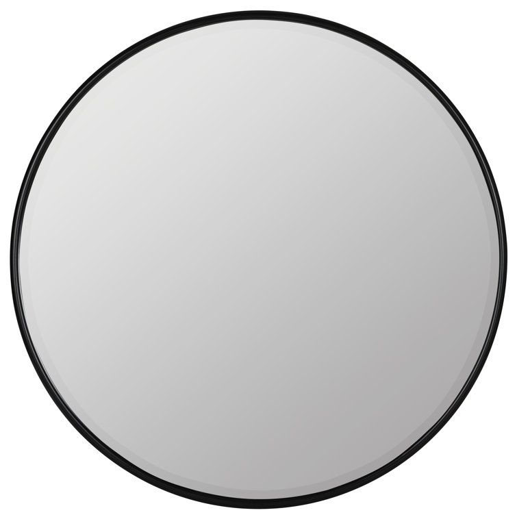 Round Metal Framed Mirror