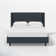 Hanson Upholstered Wingback Platform Bed