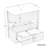 Bathroom Vanity with Sink Top, Open Storage Shelf, and Two Drawers-383599827-383599662