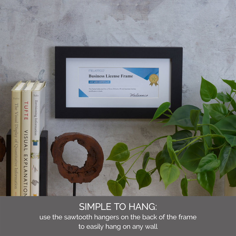 Melannco Business License Frame