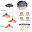 Luminaire suspendu en rotin 3 lumières Nia