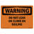 Do Not Lean or Climb on Railing Sign-73346619