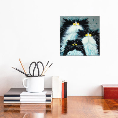 Meet the Purrents 1 Piece Wrapped Canvas Wall Art