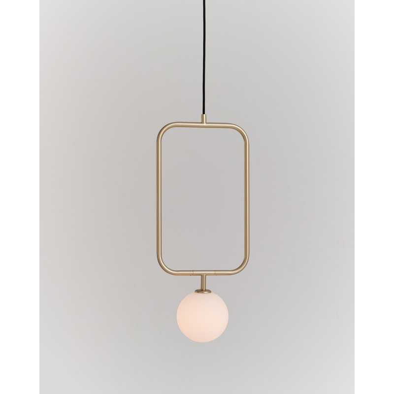 Aviva 1 - Light Pendant, Champagne Gold, 15.8" H x 9.7" W x 5.5" D