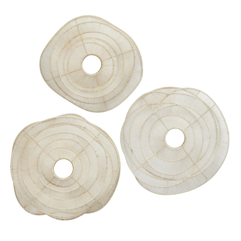 Shadow Wall Decor, Ivory, 28" H x 28" W x 5.88" D