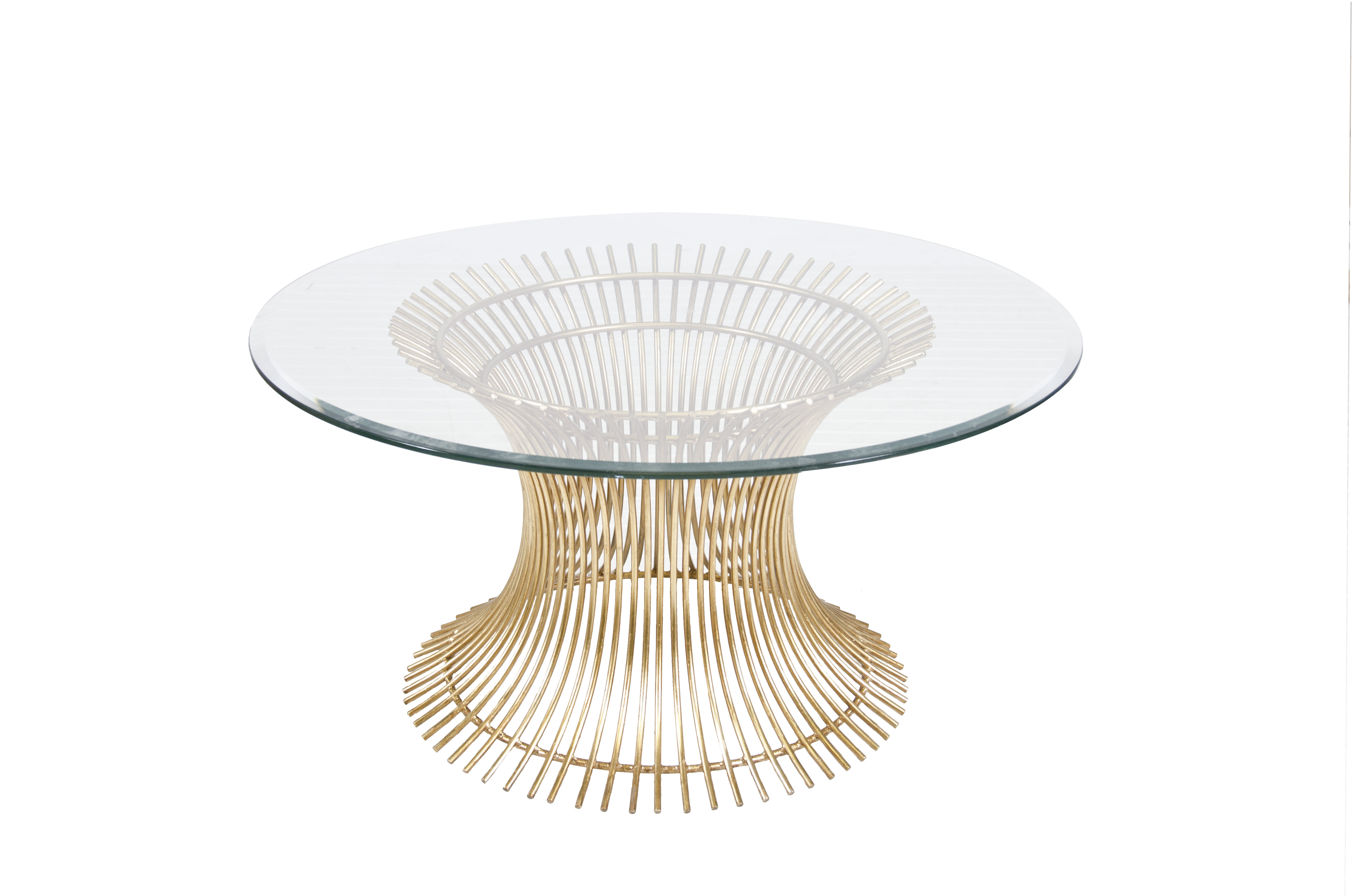 Grace gold glass on sale coffee table