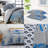 Southshore Fine Linens Global Patchwork Blue King/California King 3-Piece Reversible Comforter Set with 2 King Shams, All-Season Down Alternative Bedding-1053748815-1053748814