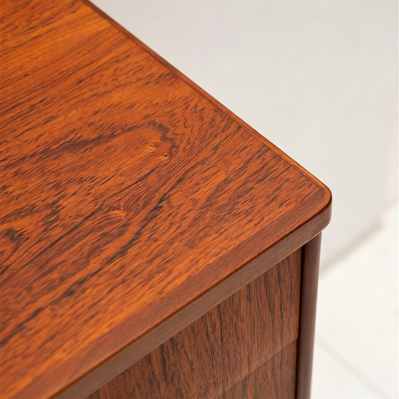 Tall Arc-Shaped Groove Handle Buffet Table