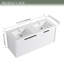 Meuble-lavabo mural 48 po avec lavabo double en résine et 3 portes à fermeture en douceur-1831466571
