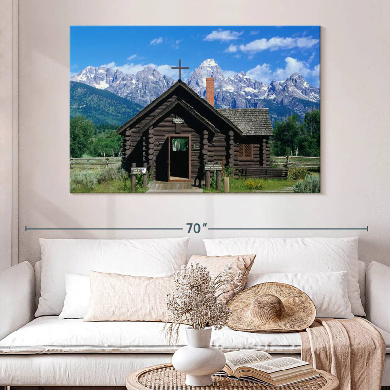 Adella Log Cabin Style Chapel, 34" H x 51" W
