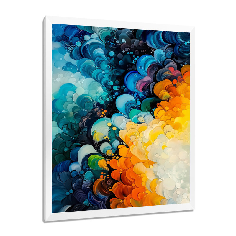 Octava - Abstract Wall Art, H 20 po x l 12 po, Framed Print without Mat, Blanc