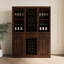 Buffet modulaire Ailey 32 en noyer brun foncé - Unité de rangement pour 32 bouteilles