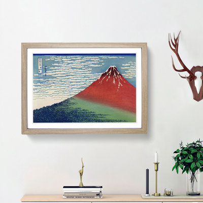 Fine Wind, Clear Morning by Katsushika Hokusai - Picture Frame Painting Print