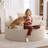 Boneless 59" Modern Round Loveseat Sofa with Upholstered Design, No Assembly Required-1489463395