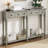 TREXM Entryway Table With 4 Drawers, Retro Console Table With Open Shelf For Entryways, Living Rooms, And Hallways-1956240609