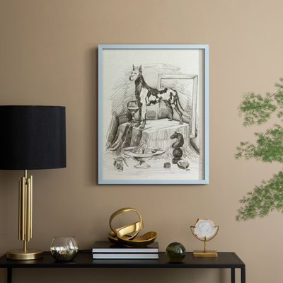 A Gentleman VI, reproduction encadrée - bois massif