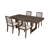 Venn Extendable Dining Table Set with Upholstered Chairs-2037724516-2027282593