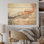Minimalisme Geyser Landscape Tranquility I - Art mural en bois de geyser sur bois de pin naturel