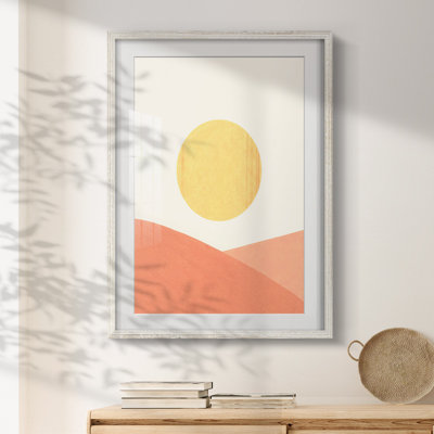Simple Boho Sun I - impression encadrée