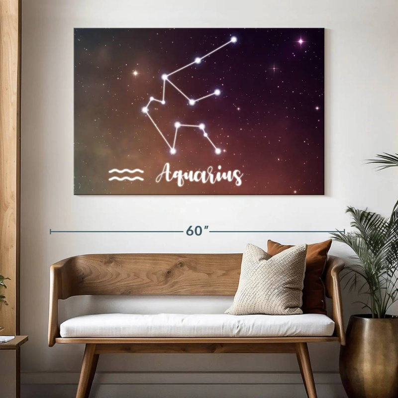 Adella Aquarius Constellation, 34" H x 51" W