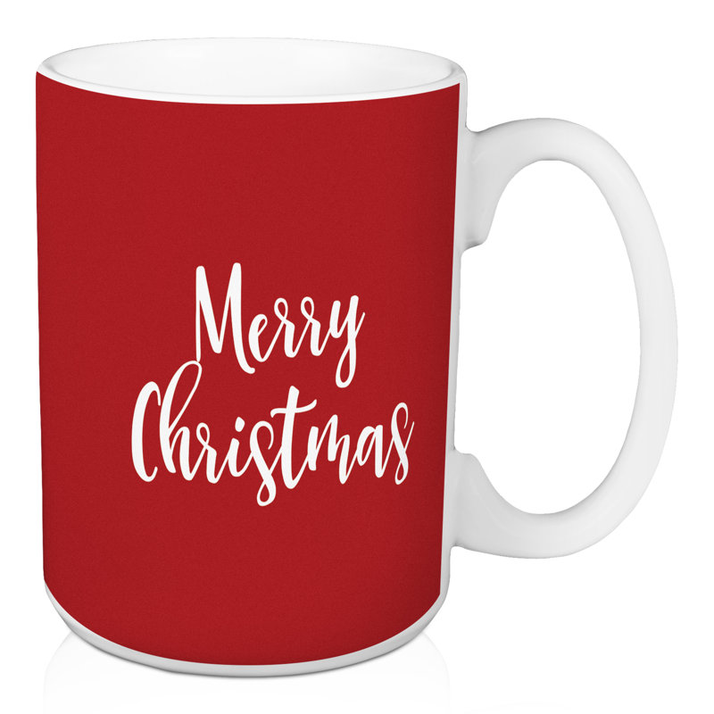 Grande tasse à café merry christmas Guin, Rouge