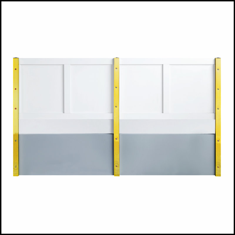 Lit ultrabrillant Gaines avec rangement sous le lit, alliant élégance et fonctionnalité pour les chambres modernes., Gris