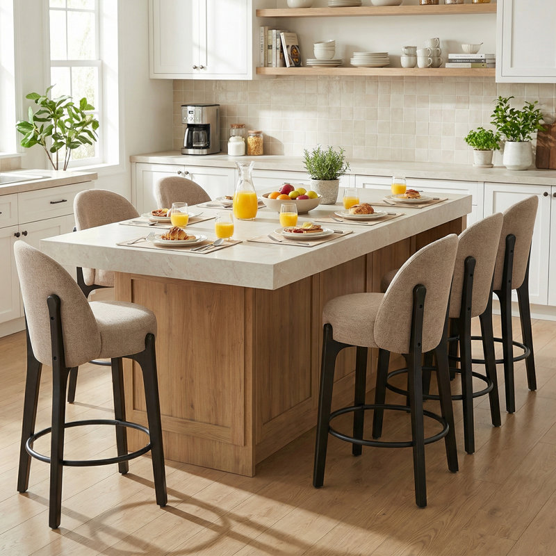 Tabouret de bar 26,8 po H 6,8 po, Gris foncé, 6