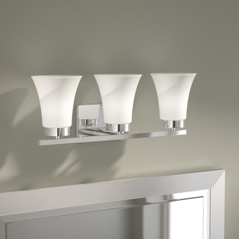 Bayfield Three Light Wall / Bath from Generation Lighting , Chrome, Yes