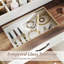 Vanity Desk with Mirror & Power Outlets Dressing Table with 3 Colour lighting