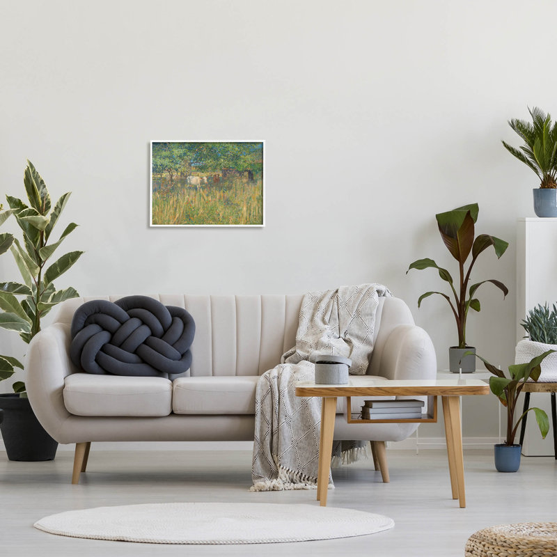Bétail, pâturages, prairie, estampe numérique par Stellar Design Studio, H 16 po x l 20 po x P 1,5 po, Toile tendue