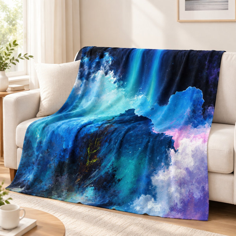 Couverture en flanelle Abstract, L 40 po x l 30 po