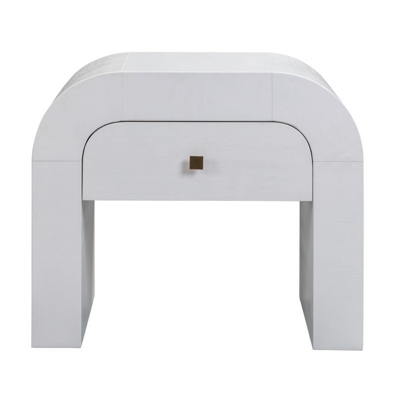 Table de chevet Baxley, Blanc