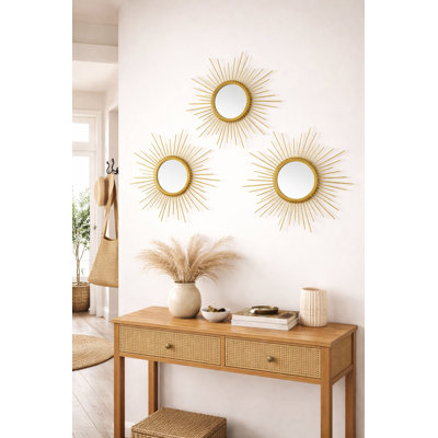 Metal Sunburst Mirror
