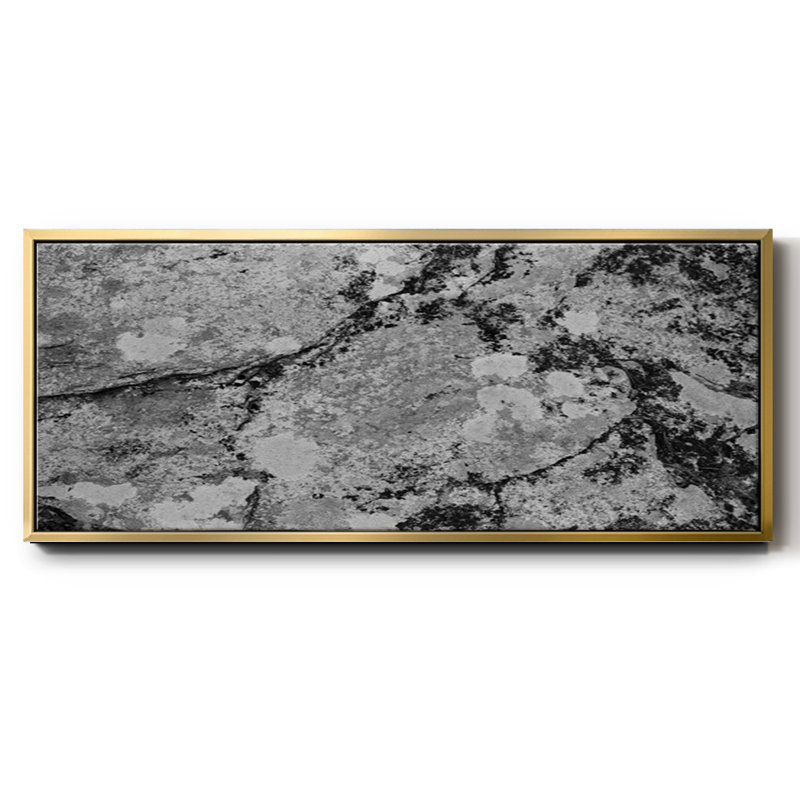 Found Textures XII- Framed Canvas, 8" H x 20" W