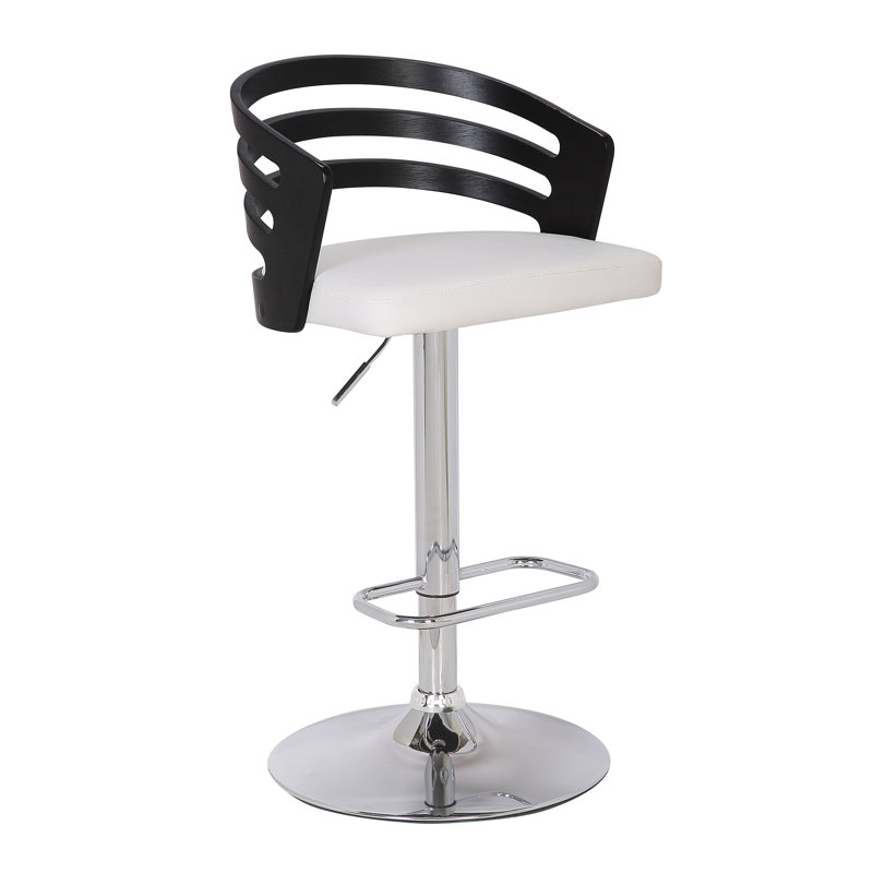Tabouret pivotant à hauteur réglable, Noir