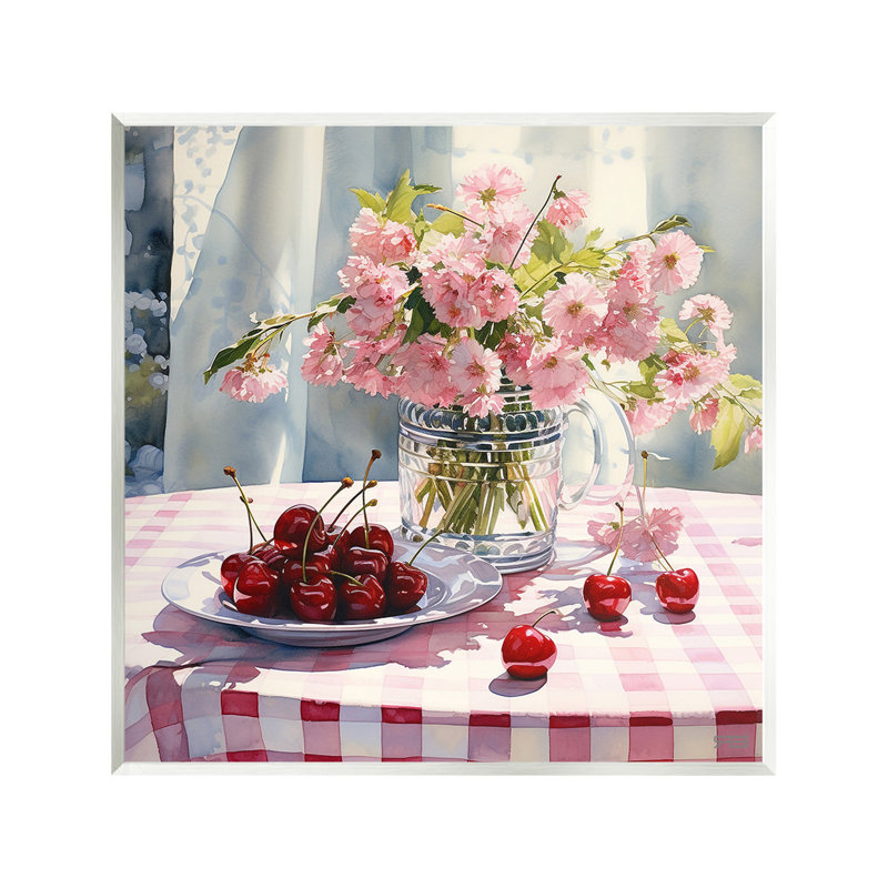 «Spring Still Life on Plaid» par RB