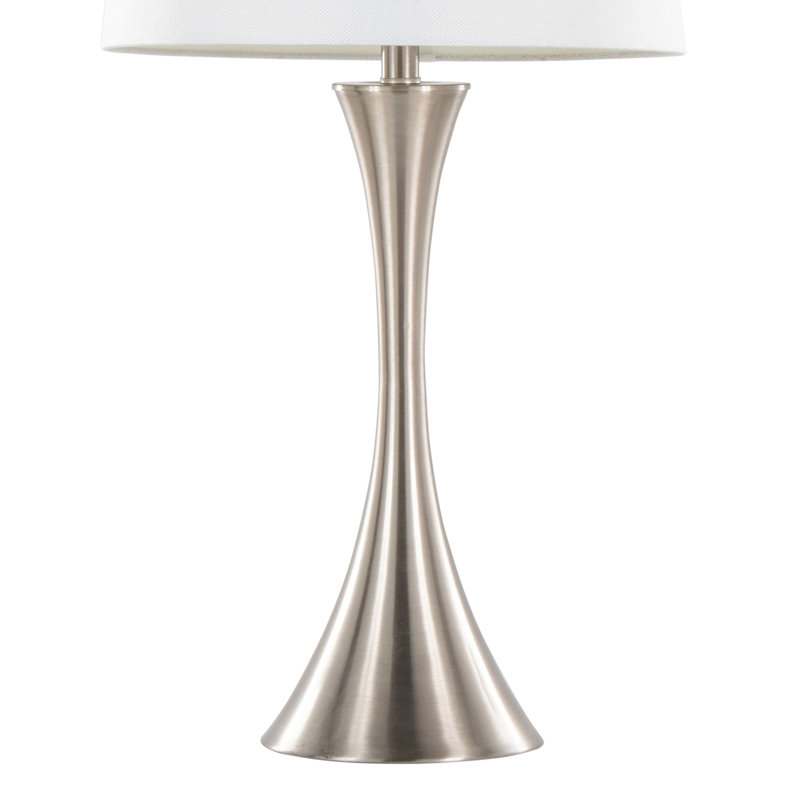 Ensemble de 2 lampes de table contemporaines en métal