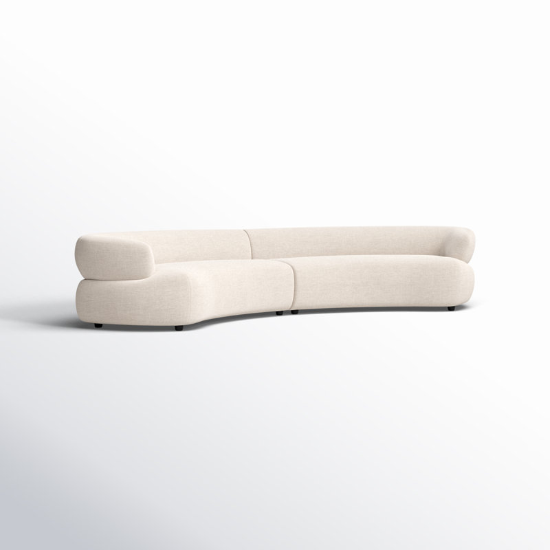 Athens 2 - Piece Upholstered Sofa, Nomad Snow Polyester Blend