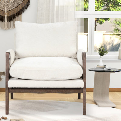Chaise d'appoint rouge - coussins de siège en bois et velours de style Mid-Century