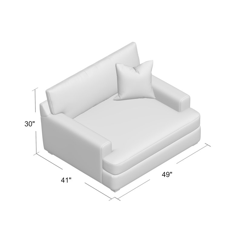 Fauteuil 49 po Emilio, Bayou Off White Canvas